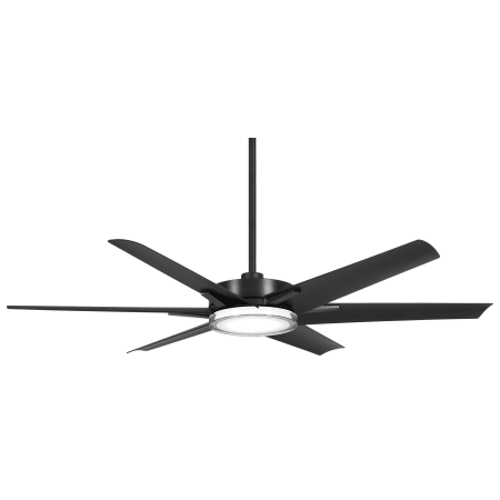 MinkaAire Deco 65" 6 Blade Indoor / Outdoor CCT LED Ceiling Fan with Remote Included Coal